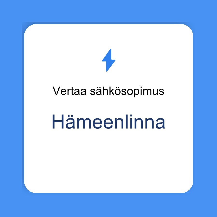 sähkösopimus Hämeenlinna