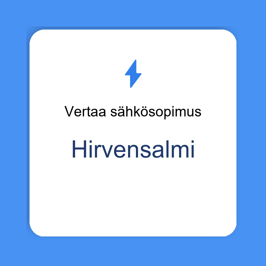sähkösopimus Hirvensalmi