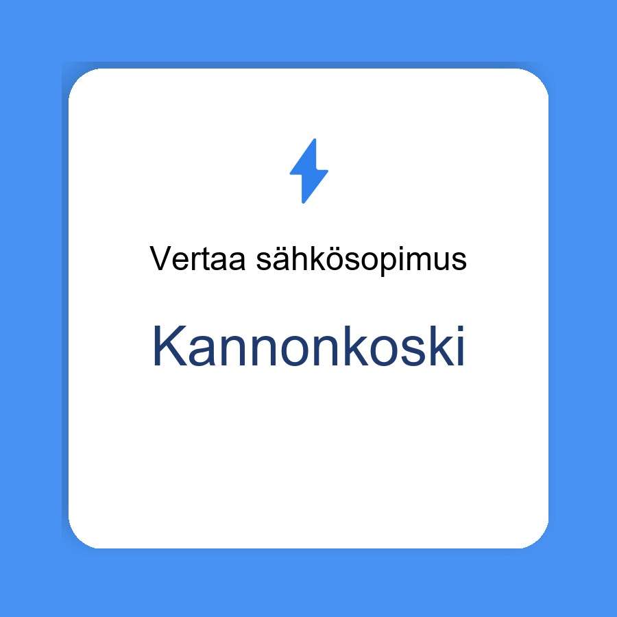 sähkösopimus Kannonkoski