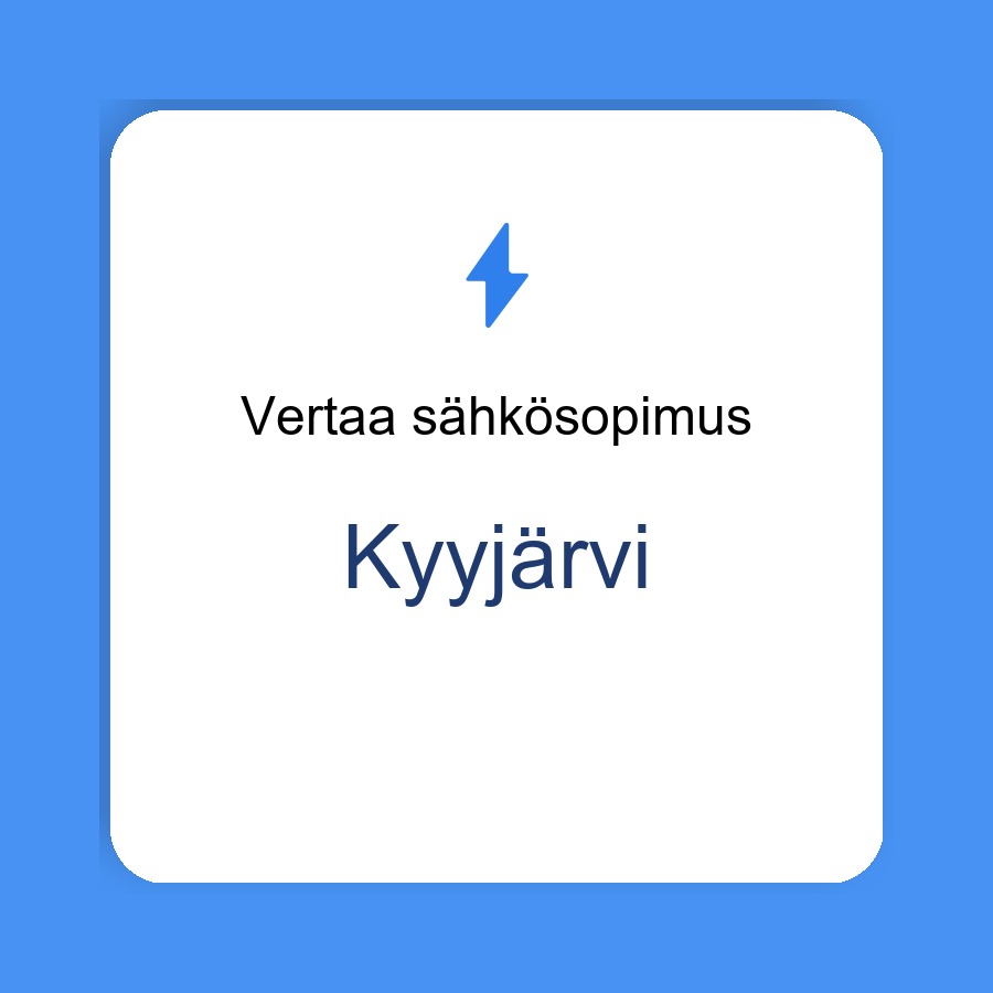 sähkösopimus Kyyjärvi
