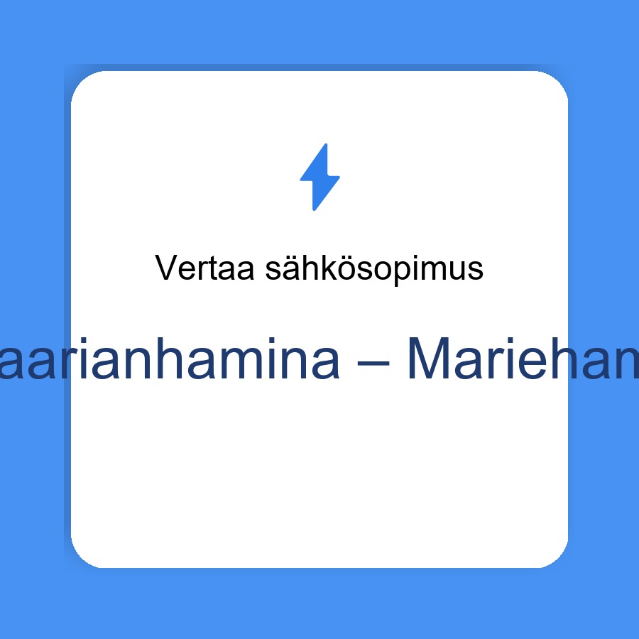sähkösopimus Maarianhamina – Mariehamn