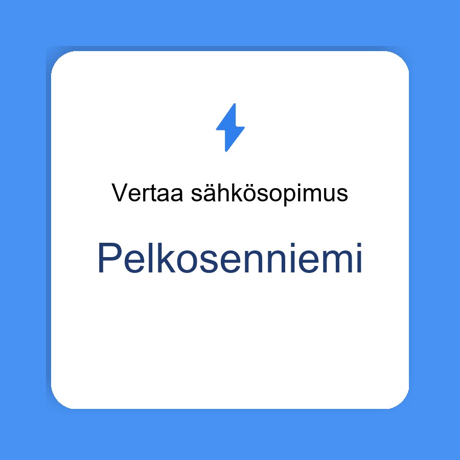sähkösopimus Pelkosenniemi