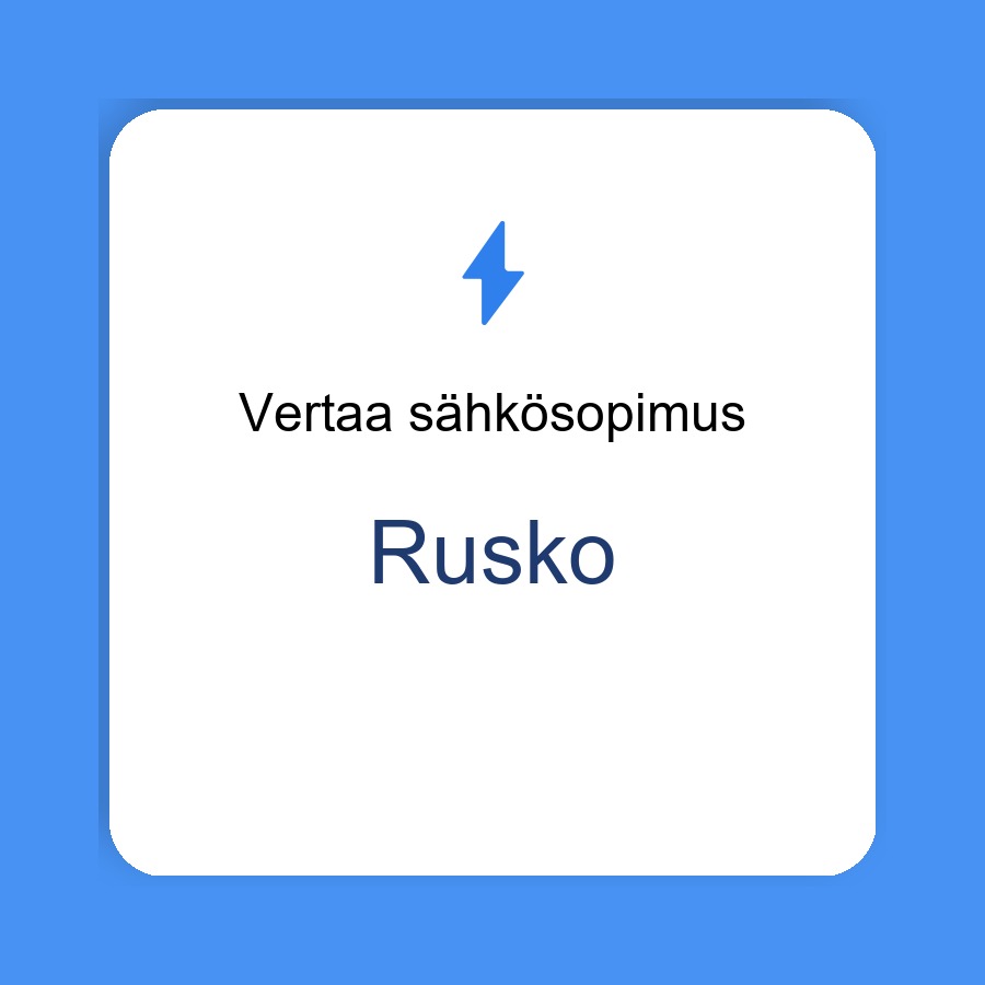 sähkösopimus Rusko
