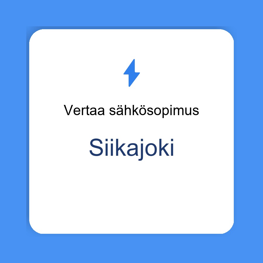 sähkösopimus Siikajoki
