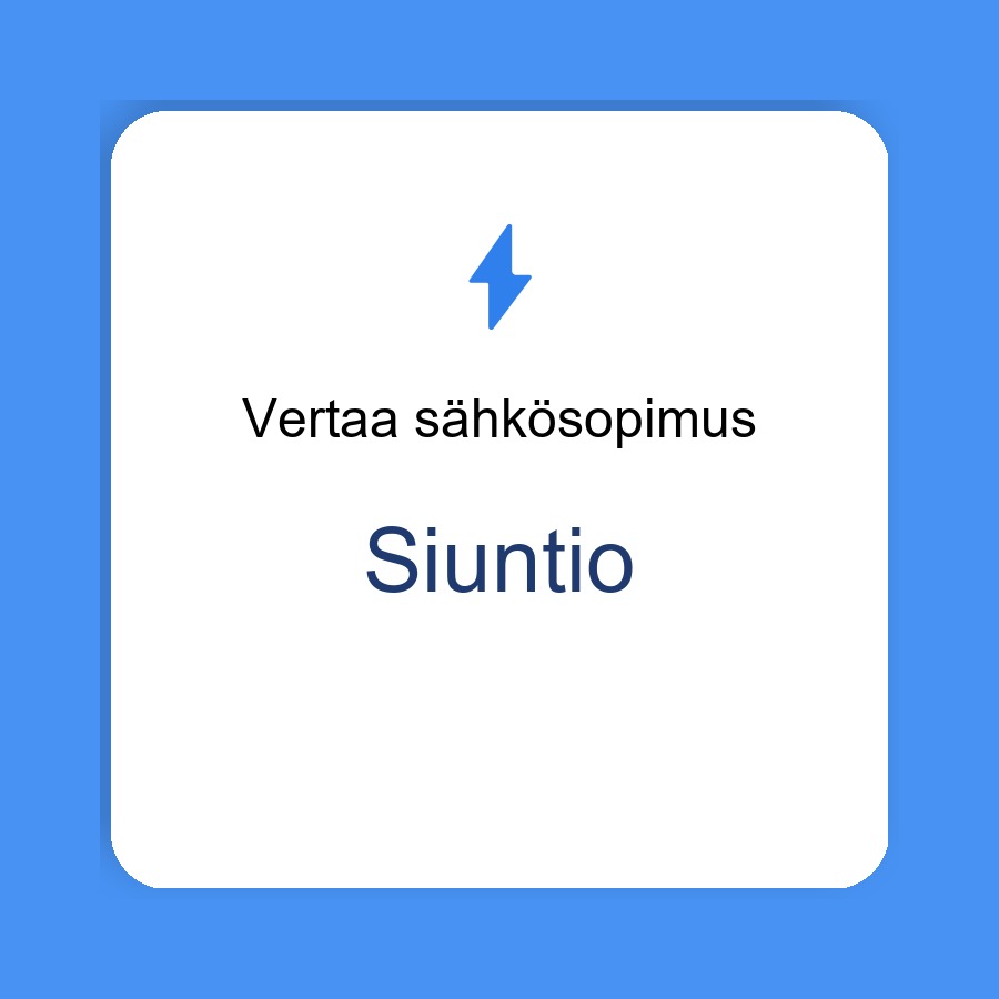 sähkösopimus Siuntio