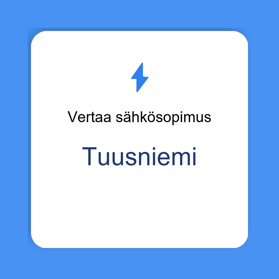 sähkösopimus Tuusniemi