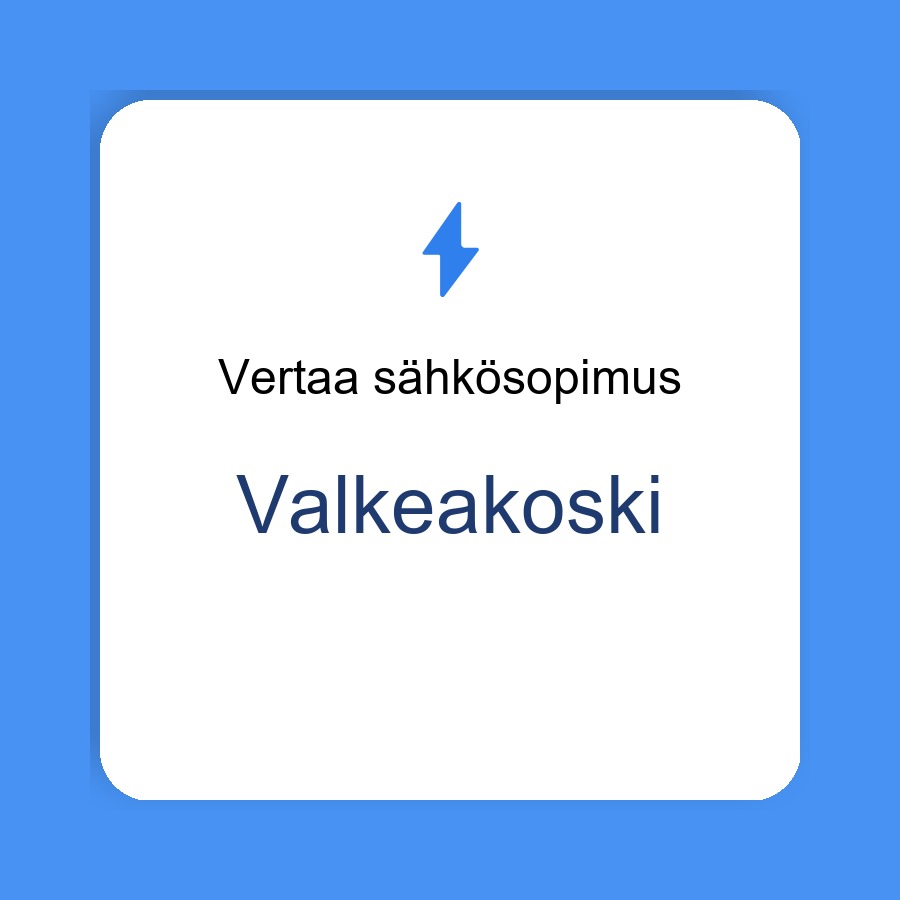 sähkösopimus Valkeakoski
